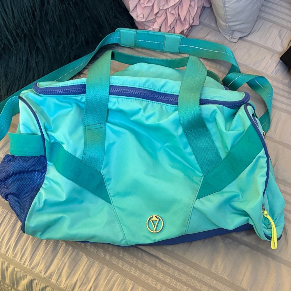 Ivivva Aqua and Navy Travel Bag